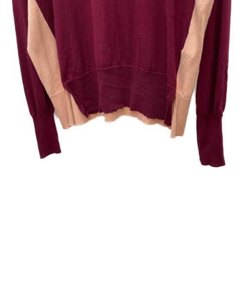 MM6 Maison Margiela（エムエムシックスメゾンマルジェラ）MM6 Maison Margiela (エムエムシックスメゾンマルジェラ) ニット レッド サイズ:Sの古着・服飾アイテム
