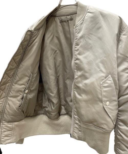 Snidel（スナイデル）Snidel (スナイデル) ALPHA (アルファ) MA-1ジャケット ベージュ サイズ:Sの古着・服飾アイテム