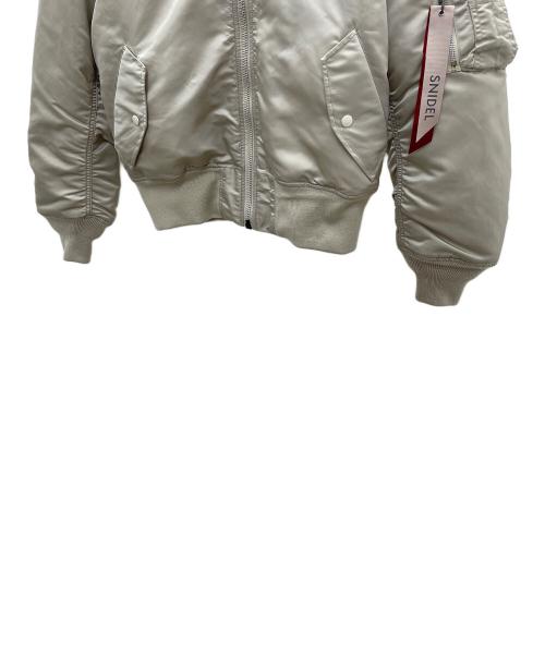 Snidel（スナイデル）Snidel (スナイデル) ALPHA (アルファ) MA-1ジャケット ベージュ サイズ:Sの古着・服飾アイテム