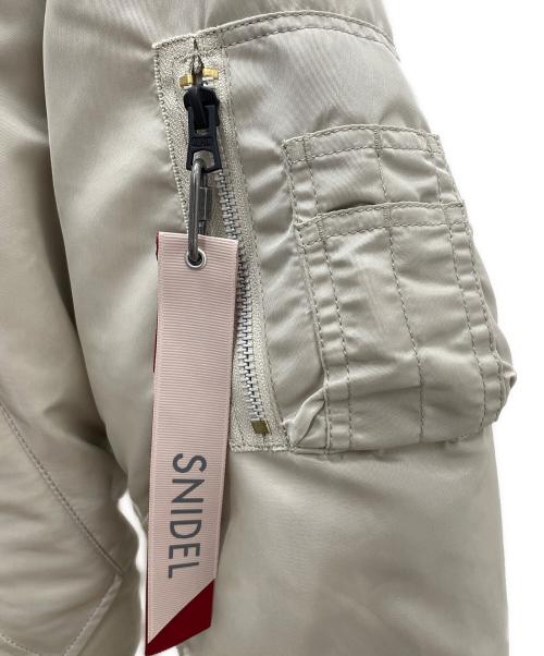 Snidel（スナイデル）Snidel (スナイデル) ALPHA (アルファ) MA-1ジャケット ベージュ サイズ:Sの古着・服飾アイテム