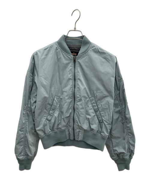 ALPHA（アルファ）ALPHA (アルファ) MA-1ジャケット スカイブルー サイズ:Mの古着・服飾アイテム
