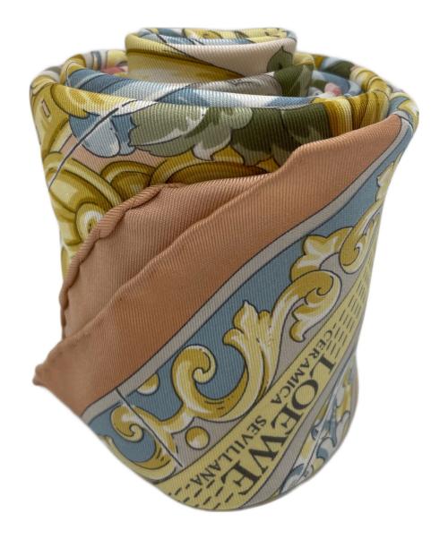 LOEWE（ロエベ）LOEWE (ロエベ) シルクスカーフ ベージュの古着・服飾アイテム