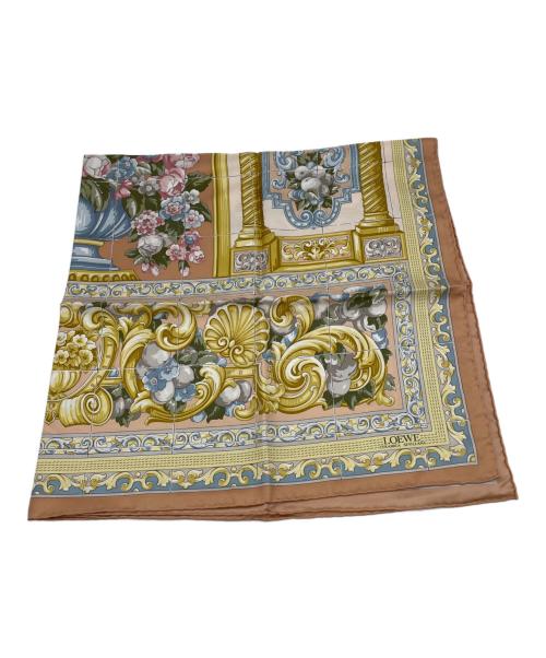 LOEWE（ロエベ）LOEWE (ロエベ) シルクスカーフ ベージュの古着・服飾アイテム