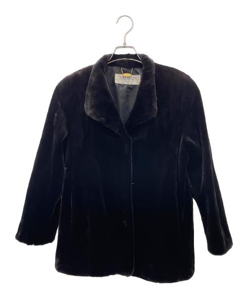 BALMAIN（バルマン）BALMAIN (バルマン) ミンクコート ブラック サイズ:-の古着・服飾アイテム