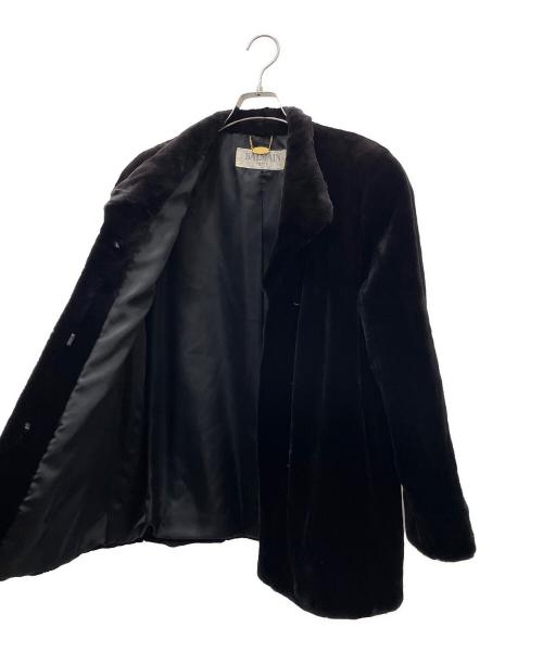 BALMAIN（バルマン）BALMAIN (バルマン) ミンクコート ブラック サイズ:-の古着・服飾アイテム