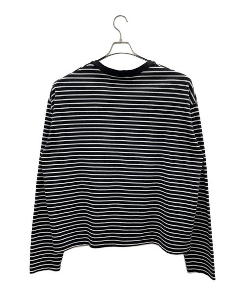 CAVIALE（カヴィアーレ）CAVIALE (カヴィアーレ) ロングスリーブカットソー ブラック×ホワイト サイズ:Mの古着・服飾アイテム