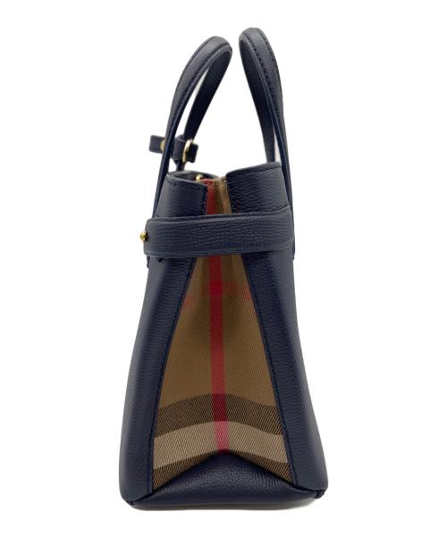 BURBERRY（バーバリー）BURBERRY (バーバリー) 2WAYバッグ ネイビーの古着・服飾アイテム