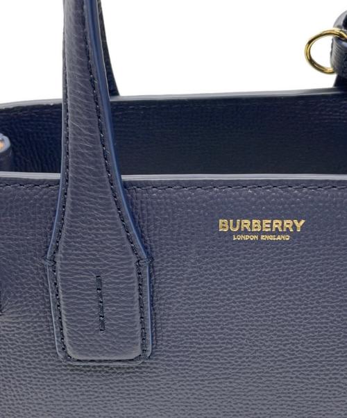 BURBERRY（バーバリー）BURBERRY (バーバリー) 2WAYバッグ ネイビーの古着・服飾アイテム