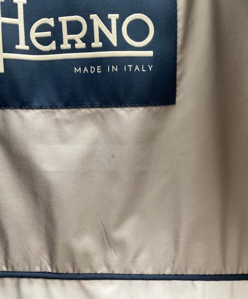 HERNO（ヘルノ）HERNO (ヘルノ) カシミヤ・シルクダウンベスト ライトグレー サイズ:52の古着・服飾アイテム