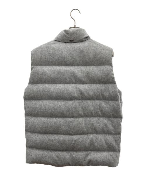 HERNO（ヘルノ）HERNO (ヘルノ) カシミヤ・シルクダウンベスト ライトグレー サイズ:52の古着・服飾アイテム