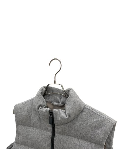 HERNO（ヘルノ）HERNO (ヘルノ) カシミヤ・シルクダウンベスト ライトグレー サイズ:52の古着・服飾アイテム