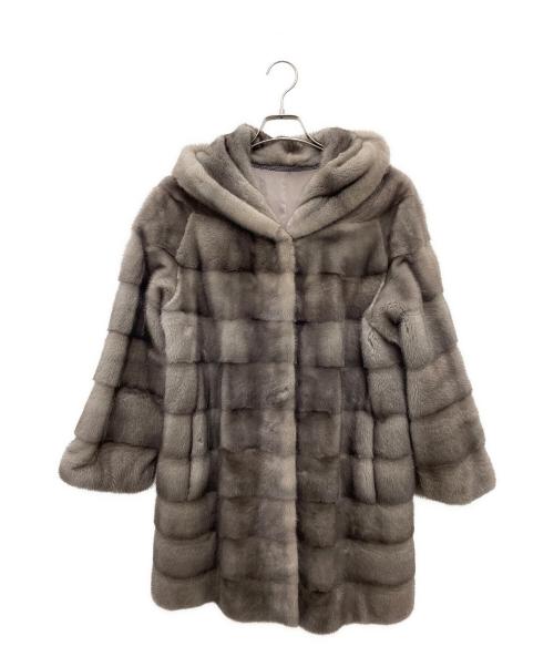 NAFA Mink（ナファ ミンク）NAFA Mink (ナファ ミンク) ミンクコート ライトグレー サイズ:-の古着・服飾アイテム