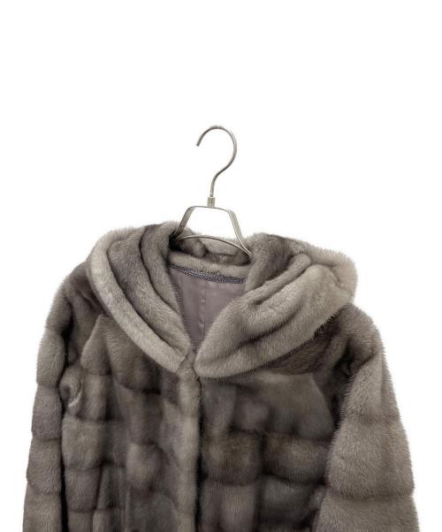 NAFA Mink（ナファ ミンク）NAFA Mink (ナファ ミンク) ミンクコート ライトグレー サイズ:-の古着・服飾アイテム