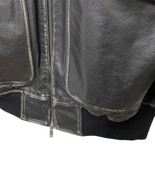 MAISON SPECIAL（メゾンスペシャル）MAISON SPECIAL (メゾンスペシャル) レザージャケット ブラック サイズ:2の古着・服飾アイテム
