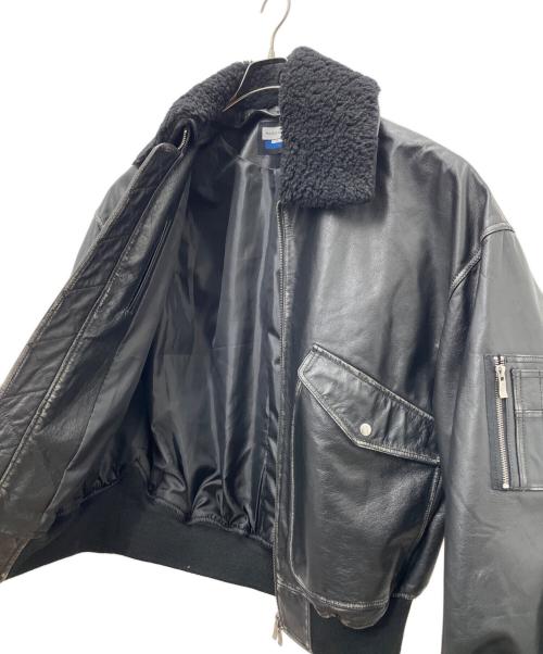 MAISON SPECIAL（メゾンスペシャル）MAISON SPECIAL (メゾンスペシャル) レザージャケット ブラック サイズ:2の古着・服飾アイテム