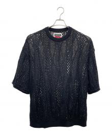 MAISON SPECIAL（メゾンスペシャル）の古着「半袖ニット」｜ブラック