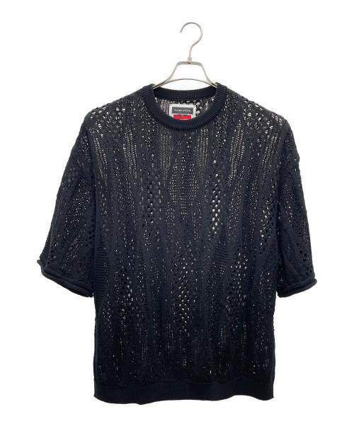 MAISON SPECIAL（メゾンスペシャル）MAISON SPECIAL (メゾンスペシャル) 半袖ニット ブラック サイズ:2の古着・服飾アイテム