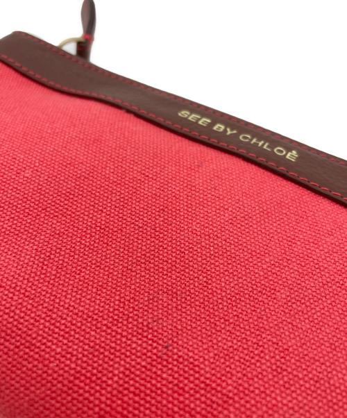 SEE BY CHLOE（シーバイクロエ）SEE BY CHLOE (シーバイクロエ) ポーチ レッドの古着・服飾アイテム