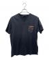 PRADA（プラダ）の古着「VネックTシャツ」｜ブラック