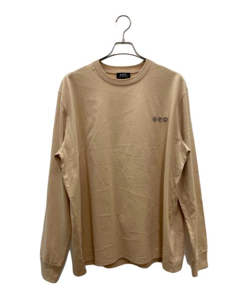 A.P.C.（アーペーセー）A.P.C. (アーペーセー) 長袖Tシャツ ベージュ サイズ:Lの古着・服飾アイテム