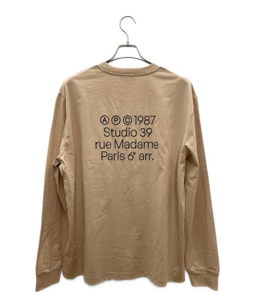 A.P.C.（アーペーセー）A.P.C. (アーペーセー) 長袖Tシャツ ベージュ サイズ:Lの古着・服飾アイテム