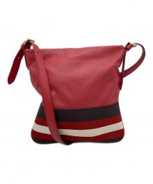 BALLY（バリー）の古着「パンチングショルダーバッグ」｜レッド