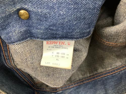 EDWIN（エドウィン）EDWIN (エドウィン) ヴィンテージデニムジャケット ネイビー サイズ:XLの古着・服飾アイテム