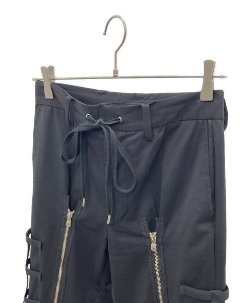 TAKAHIROMIYASHITA TheSoloIst.（タカヒロミヤシタ ザソロイスト）TAKAHIROMIYASHITA TheSoloIst. (タカヒロミヤシタ ザソロイスト) ボンダッジ スラックス ブラック サイズ:44の古着・服飾アイテム