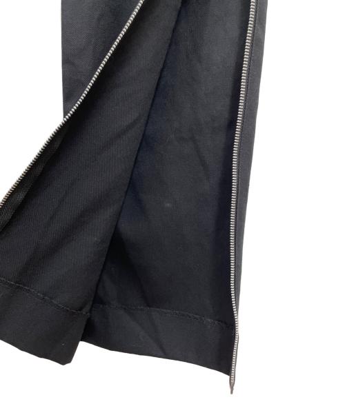 JOHN LAWRENCE SULLIVAN（ジョン ローレンス サリバン）JOHN LAWRENCE SULLIVAN (ジョン ローレンス サリバン) サイドジップ ウールギャバジン パンツ ブラック サイズ:46の古着・服飾アイテム