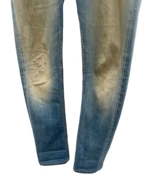 Denham（デンハム）Denham (デンハム) ダメージ加工デニムパンツ ネイビー サイズ:73.5cm (W29)の古着・服飾アイテム