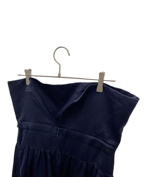 ETRE（エトレ）ETRE (エトレ) ノースリーブ・キャミソールワンピース ネイビー サイズ:Mの古着・服飾アイテム