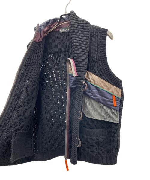KOLOR（カラー）KOLOR (カラー) ニットベスト ブラック サイズ:5の古着・服飾アイテム