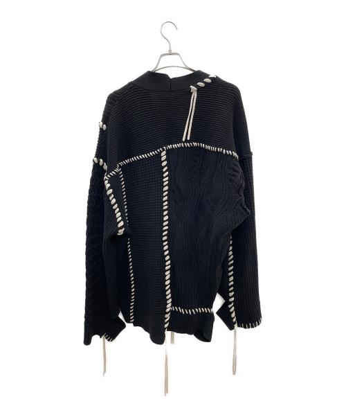 MAISON SPECIAL（メゾンスペシャル）MAISON SPECIAL (メゾンスペシャル) 厚手カーディガン ブラック サイズ:Mの古着・服飾アイテム