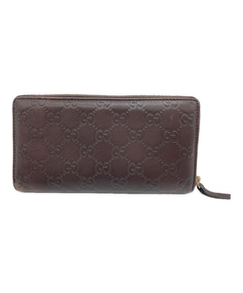 GUCCI（グッチ）GUCCI (グッチ) 長財布 ブラウンの古着・服飾アイテム