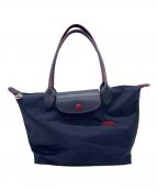 LONGCHAMPロンシャン）の古着「舟形トートバッグ」｜ネイビー