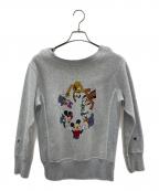 Champion REVERSE WEAVE×DISNEYチャンピオン リバース ウィーブ×ディズニー）の古着「クルーネックスウェット」｜ライトグレー