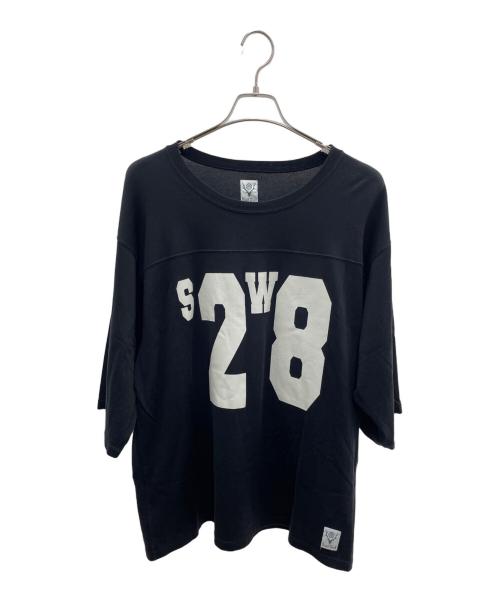 South2 West8（サウスツー ウエストエイト）South2 West8 (サウスツー ウエストエイト) プリントカットソー ブラック サイズ:Ｌの古着・服飾アイテム