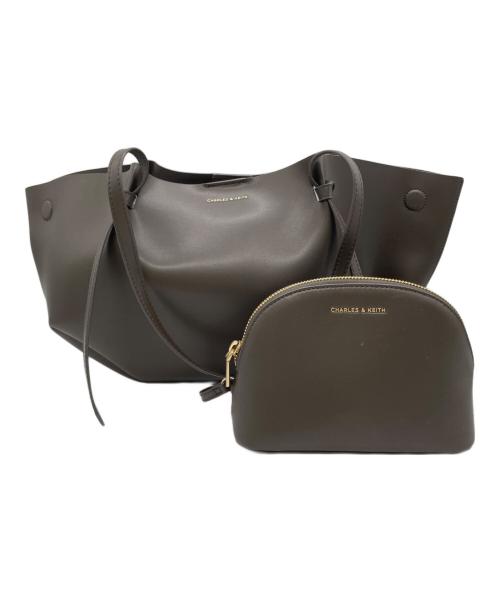 CHARLES & KEITH（チャールズアンドキース）CHARLES & KEITH (チャールズ＆キース) トートバッグ ブラウンの古着・服飾アイテム