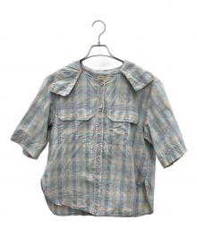 maison kitsune（メゾンキツネ）の古着「半袖シャツ」｜ブルー