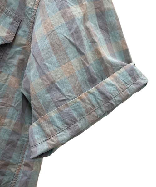 maison kitsune（メゾンキツネ）maison kitsune (メゾンキツネ) 半袖シャツ ブルー サイズ:36の古着・服飾アイテム