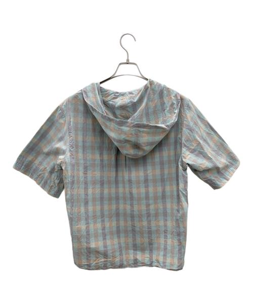 maison kitsune（メゾンキツネ）maison kitsune (メゾンキツネ) 半袖シャツ ブルー サイズ:36の古着・服飾アイテム