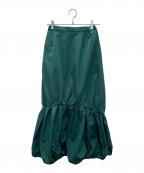 HeRIN.CYEヘリンドットサイ）の古着「ボリュームスカート」｜グリーン