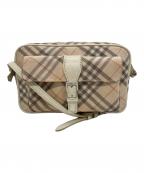 BURBERRY BLUE LABELバーバリーロンドンブルーレーベル）の古着「ショルダーバッグ」｜ベージュ