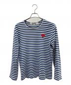 COMME des GARCONSコムデギャルソン）の古着「ボーダーTシャツ」｜ホワイト×ブルー