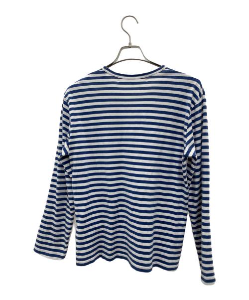 COMME des GARCONS（コムデギャルソン）COMME des GARCONS (コムデギャルソン) ボーダーTシャツ ホワイト×ブルー サイズ:Mの古着・服飾アイテム