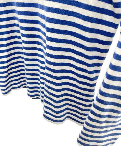 COMME des GARCONS（コムデギャルソン）COMME des GARCONS (コムデギャルソン) ボーダーTシャツ ホワイト×ブルー サイズ:Mの古着・服飾アイテム