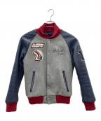 Schottショット）の古着「スタジャン」｜グレー×ネイビー