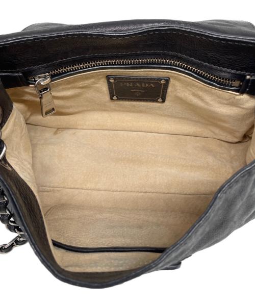 PRADA（プラダ）PRADA (プラダ) チェーンショルダーバッグ ブラックの古着・服飾アイテム