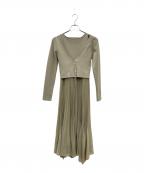 anuansアニュアンス）の古着「長袖ワンピース」｜カーキ