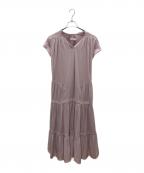 HER LIP TOハーリップトゥ）の古着「半袖ワンピース」｜バイオレット